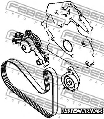 Купить запчасть FEBEST - 0487CW6WCS 