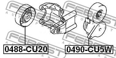 Купить запчасть FEBEST - 0490CU5W 