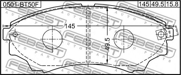 Купить запчасть FEBEST - 0501BT50F 