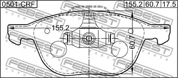 Купить запчасть FEBEST - 0501CRF 