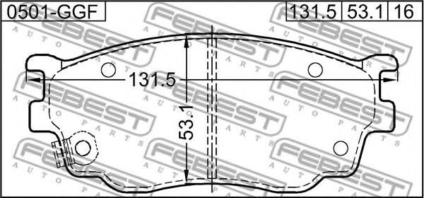 Купить запчасть FEBEST - 0501GGF 