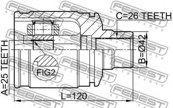 Купить запчасть FEBEST - 0511GDRH 