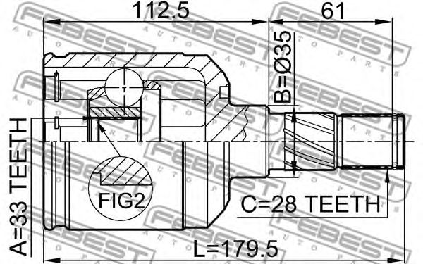 Купить запчасть FEBEST - 0511M6ATLH 