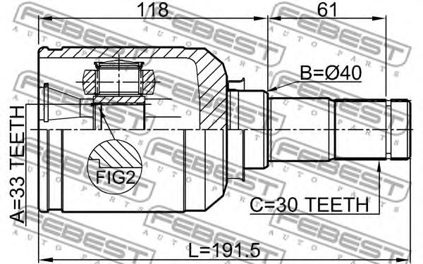Купить запчасть FEBEST - 0511MPVLH 