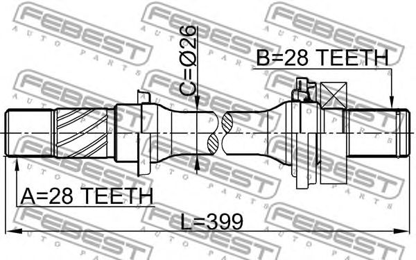 Купить запчасть FEBEST - 05126GG 