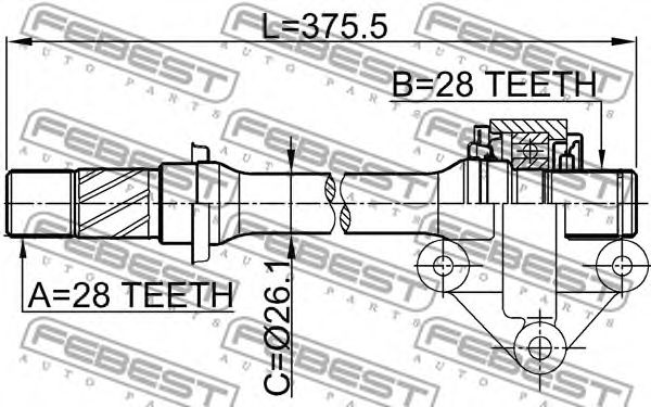 Купить запчасть FEBEST - 0512CP 