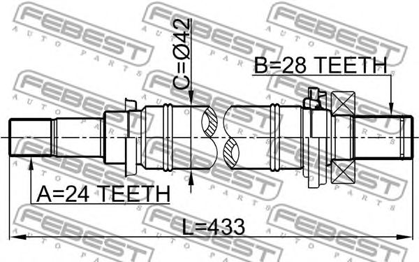 Купить запчасть FEBEST - 0512M316MT 