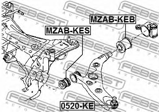 Купить запчасть FEBEST - 0520KE 
