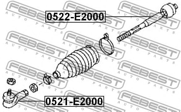 Купить запчасть FEBEST - 0521E2000 