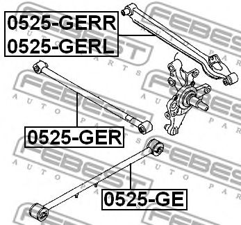 Купить запчасть FEBEST - 0525GERL 