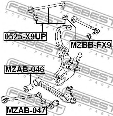 Купить запчасть FEBEST - 0525X9UP 