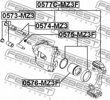 Купить запчасть FEBEST - 0575MZ3F 