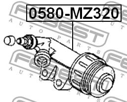 Купить запчасть FEBEST - 0580MZ320 