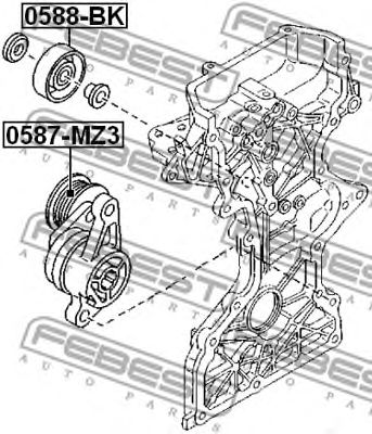 Купить запчасть FEBEST - 0588BK 