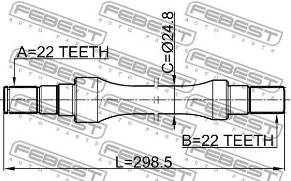 Купить запчасть FEBEST - 0712BAL 