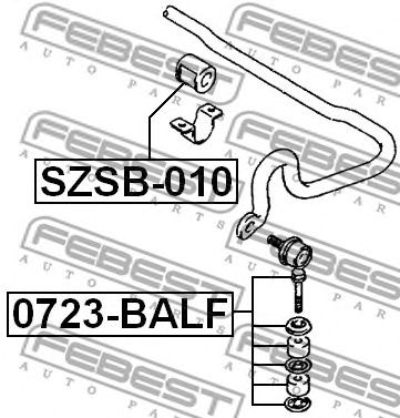 Купить запчасть FEBEST - 0723BALF 