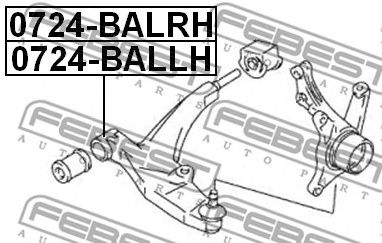 Купить запчасть FEBEST - 0724BALRH 