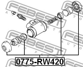 Купить запчасть FEBEST - 0775RW420 