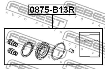 Купить запчасть FEBEST - 0875B13R 