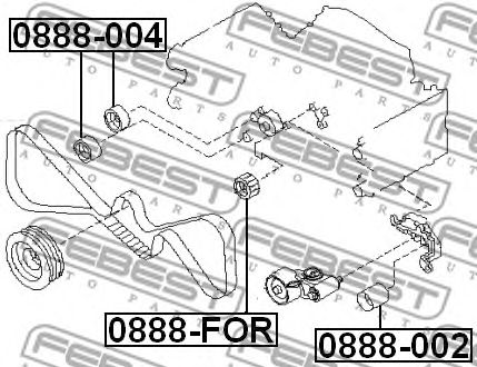 Купить запчасть FEBEST - 0888FOR 