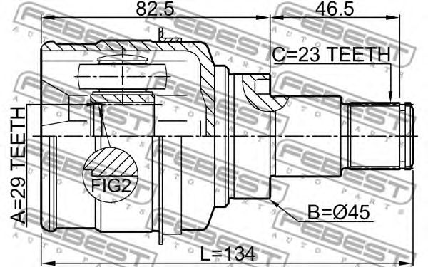 Купить запчасть FEBEST - 0911M412 