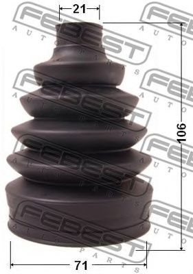 Купить запчасть FEBEST - 1017PAV 