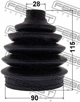 Купить запчасть FEBEST - 1017PV250 