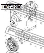 Купить запчасть FEBEST - 1087J200 