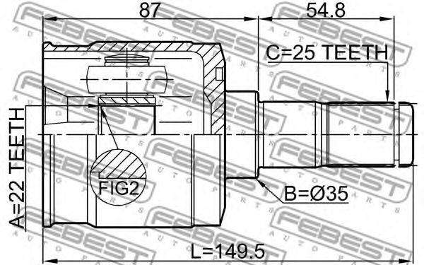 Купить запчасть FEBEST - 1211CM10R 