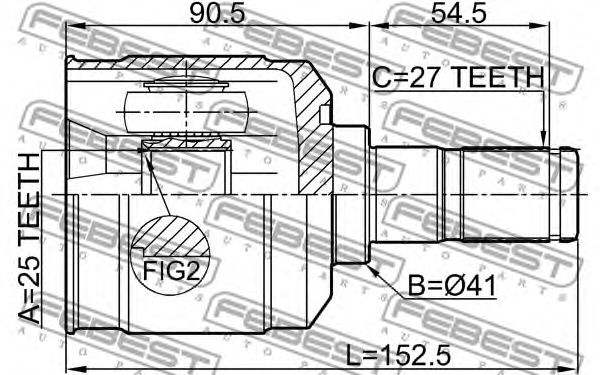 Купить запчасть FEBEST - 1211SANFE24 
