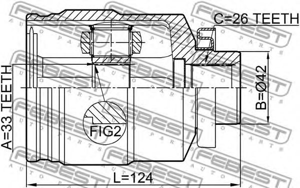 Купить запчасть FEBEST - 1211TUC27RH 