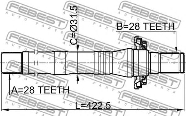 Купить запчасть FEBEST - 1212SFCL 