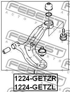 Купить запчасть FEBEST - 1224GETZR 