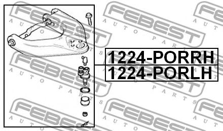 Купить запчасть FEBEST - 1224PORLH 