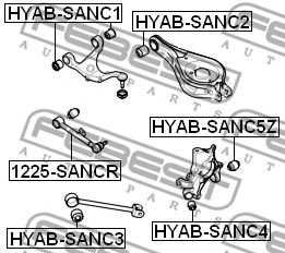 Купить запчасть FEBEST - 1225SANCR 