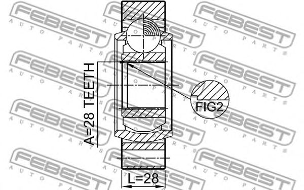 Купить запчасть FEBEST - 1411REXR 