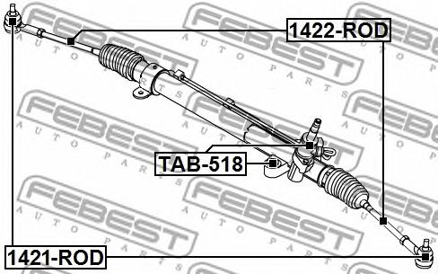 Купить запчасть FEBEST - 1421ROD 