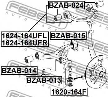 Купить запчасть FEBEST - 1624164UFR 