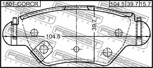 Купить запчасть FEBEST - 1801CORCR 
