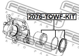 Купить запчасть FEBEST - 2076TOWFKIT 