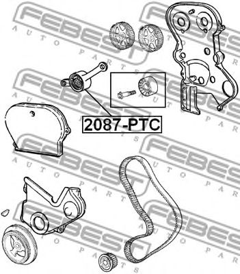 Купить запчасть FEBEST - 2087PTC 