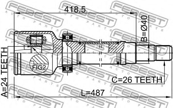 Купить запчасть FEBEST - 2111TC7RH 