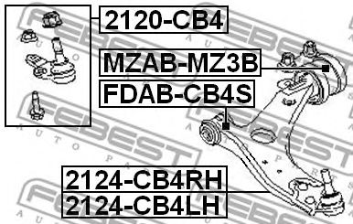 Купить запчасть FEBEST - 2124CB4RH 
