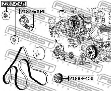 Купить запчасть FEBEST - 2188F450 