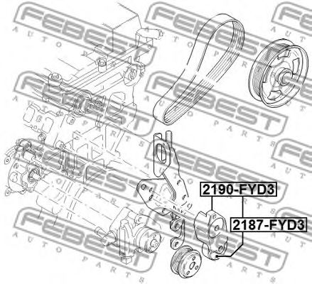 Купить запчасть FEBEST - 2190FYD3 