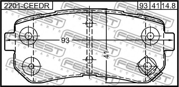 Купить запчасть FEBEST - 2201CEEDR 