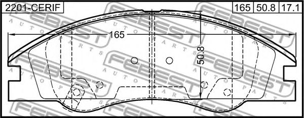 Купить запчасть FEBEST - 2201CERIF 