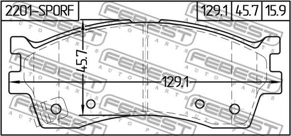 Купить запчасть FEBEST - 2201SPORF 