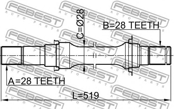 Купить запчасть FEBEST - 2212CAR 