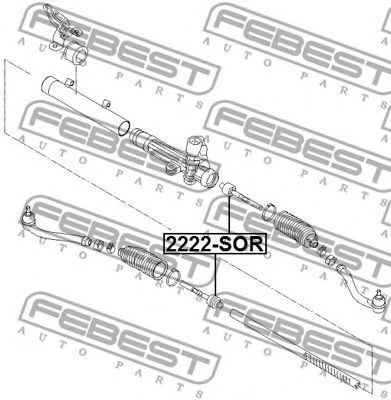 Купить запчасть FEBEST - 2222SOR 